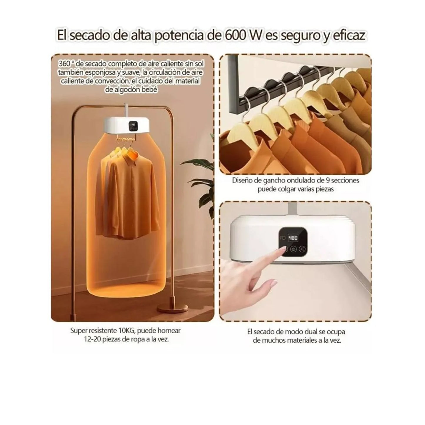 SECADOR DE ROPA PORTATIL